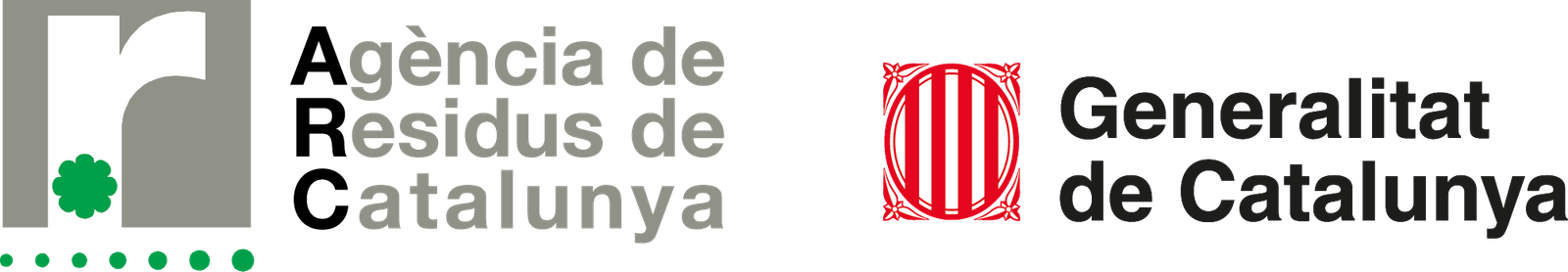 Logos Generalitat de Catalunya i Agència de Residus de Catalunya